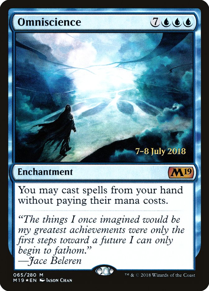 Omniscience [Core Set 2019 Prerelease Promos] | Black Swamp Games