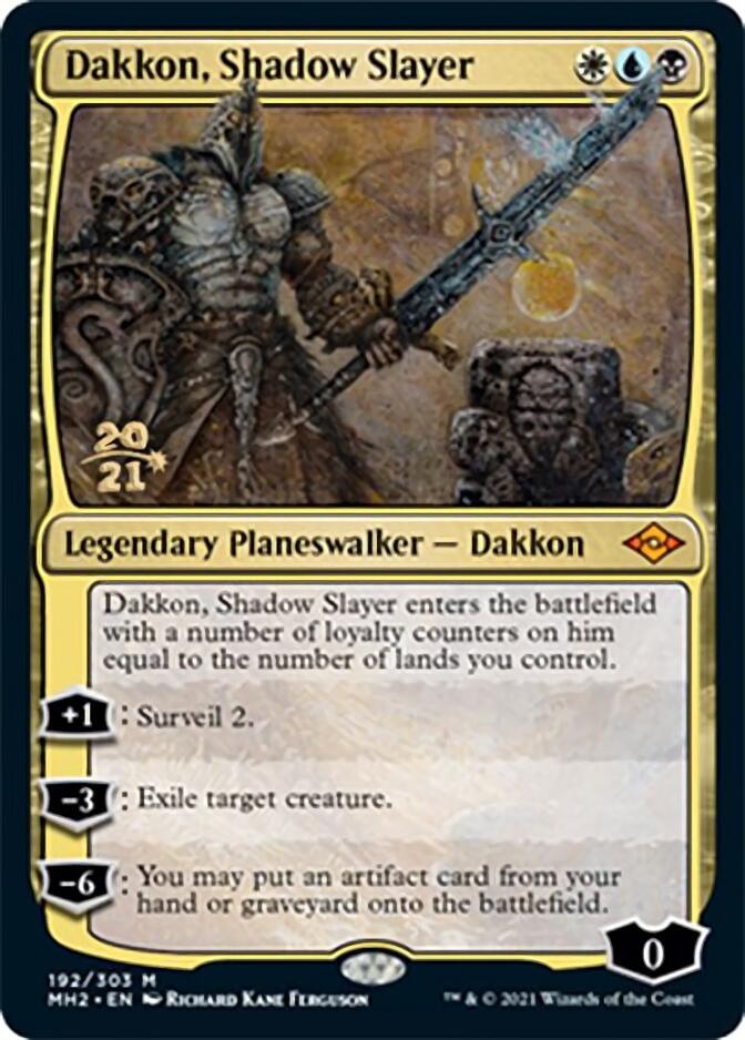 Dakkon, Shadow Slayer [Modern Horizons 2 Prerelease Promos] | Black Swamp Games