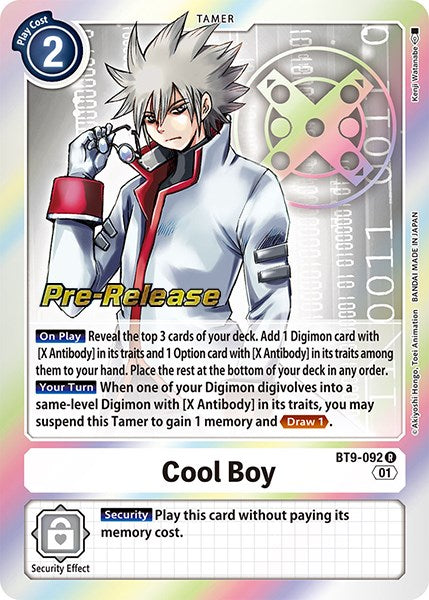 Cool Boy [BT9-092] [X Record Pre-Release Promos] | Black Swamp Games