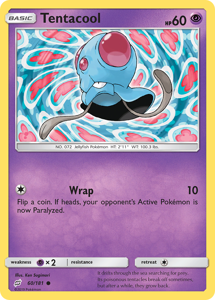 Tentacool (60/181) [Sun & Moon: Team Up] | Black Swamp Games