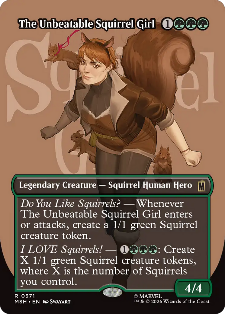The Unbeatable Squirrel Girl (Borderless) [Marvel Super Heroes] | Black Swamp Games
