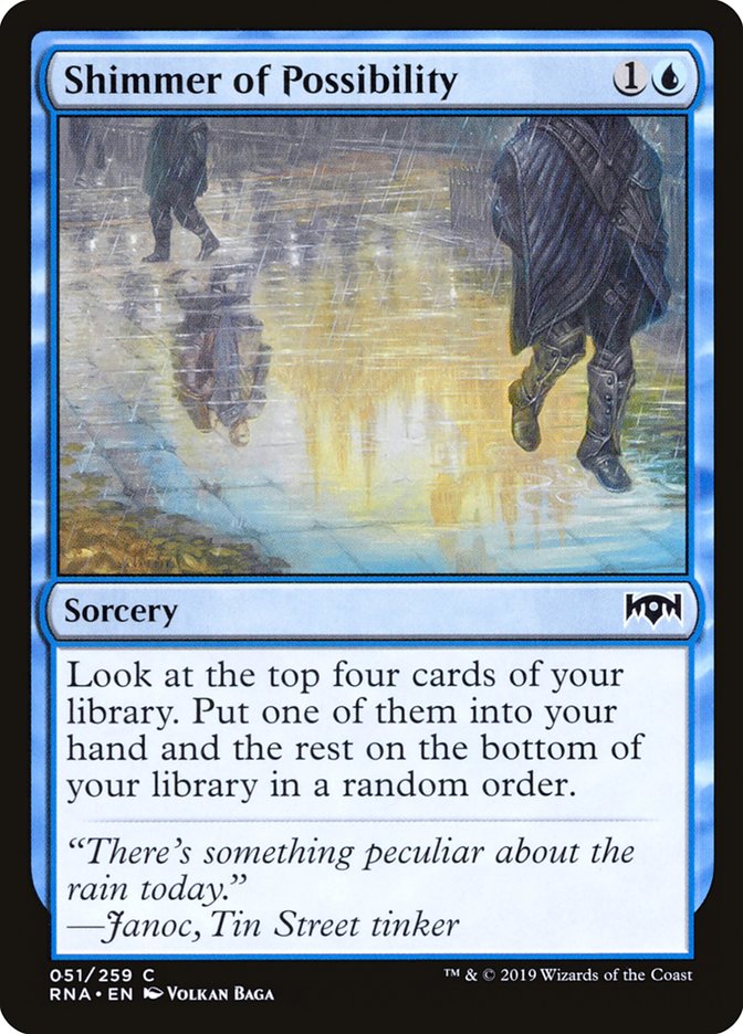 Shimmer of Possibility [Ravnica Allegiance] | Black Swamp Games