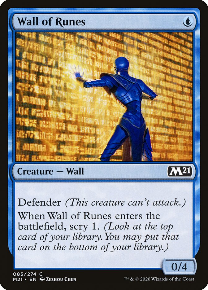 Wall of Runes [Core Set 2021] | Black Swamp Games