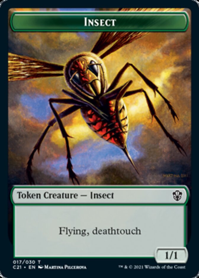 Beast (011) // Insect Double-Sided Token [Commander 2021 Tokens] | Black Swamp Games