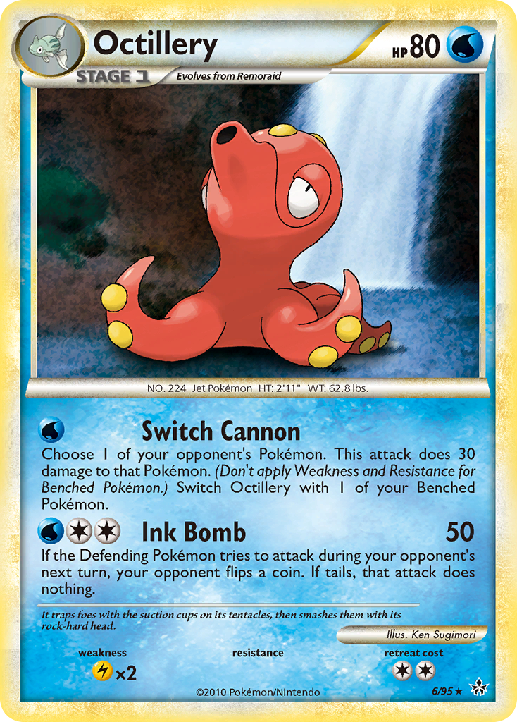 Octillery (6/95) [HeartGold & SoulSilver: Unleashed] | Black Swamp Games