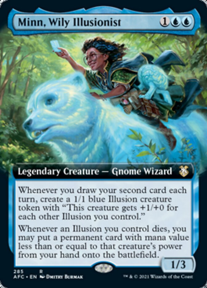 Minn, Wily Illusionist (Extended Art) [Dungeons & Dragons: Adventures in the Forgotten Realms Commander] | Black Swamp Games