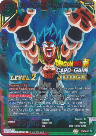 SSB Gogeta, Resonant Explosion (Level 2) (EX04-03) [Judge Promotion Cards] | Black Swamp Games