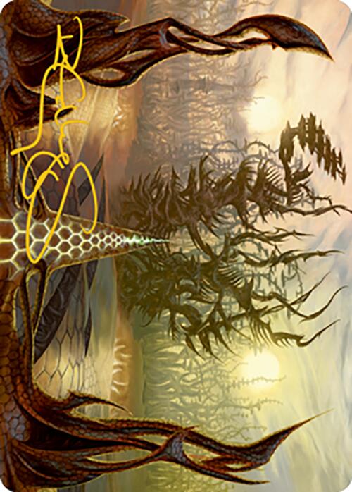 Thornglint Bridge Art Card (Gold-Stamped Signature) [Modern Horizons 2 Art Series] | Black Swamp Games