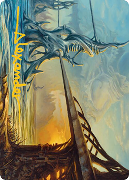 Razortide Bridge Art Card (Gold-Stamped Signature) [Modern Horizons 2 Art Series] | Black Swamp Games