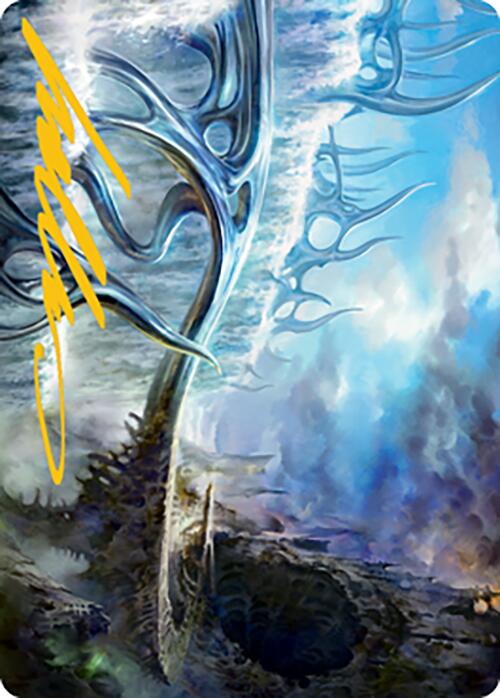 Mistvault Bridge Art Card (Gold-Stamped Signature) [Modern Horizons 2 Art Series] | Black Swamp Games