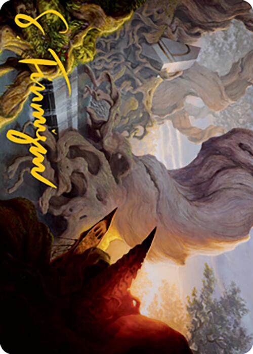 Yavimaya, Cradle of Growth Art Card (Gold-Stamped Signature) [Modern Horizons 2 Art Series] | Black Swamp Games