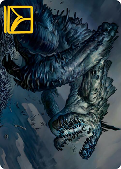 Necrogoyf Art Card (Gold-Stamped Signature) [Modern Horizons 2 Art Series] | Black Swamp Games