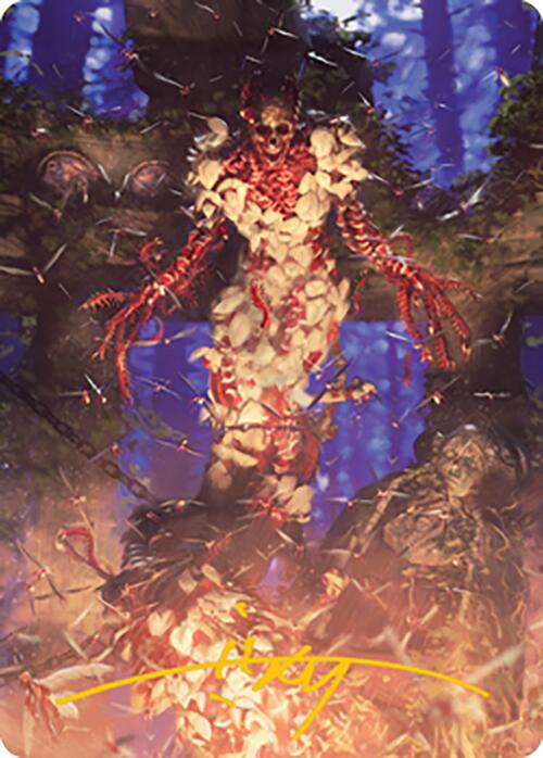 Grist, the Hunger Tide Art Card (55) (Gold-Stamped Signature) [Modern Horizons 2 Art Series] | Black Swamp Games