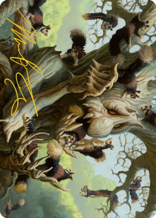 Scurry Oak Art Card (Gold-Stamped Signature) [Modern Horizons 2 Art Series] | Black Swamp Games