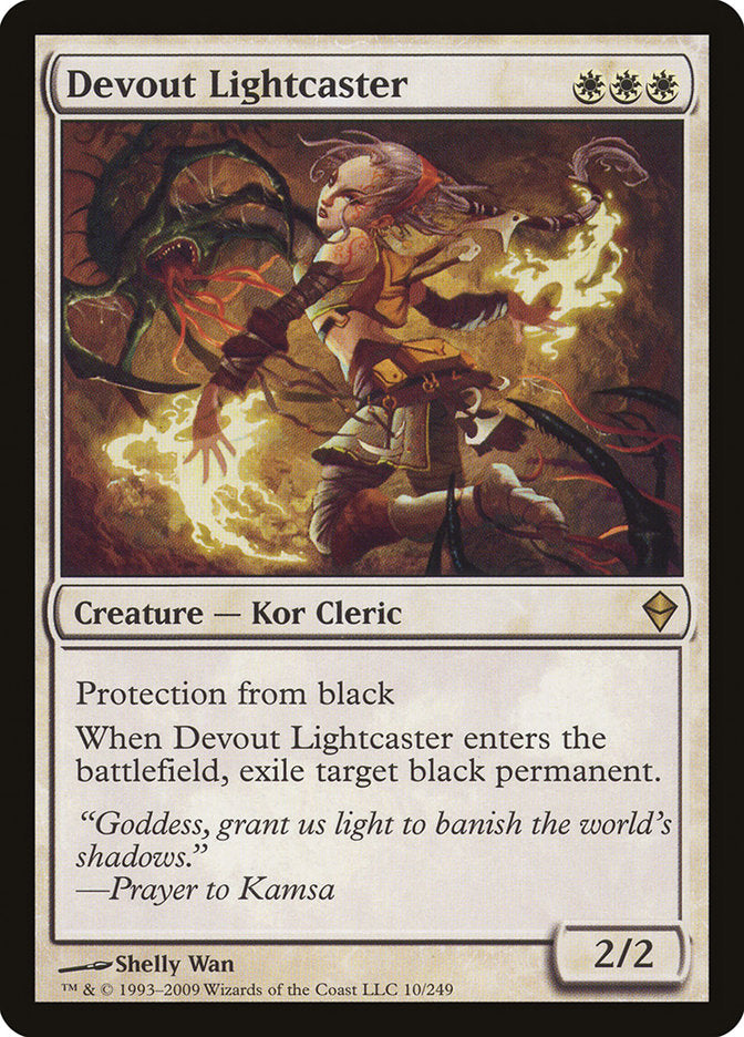 Devout Lightcaster [Zendikar] | Black Swamp Games