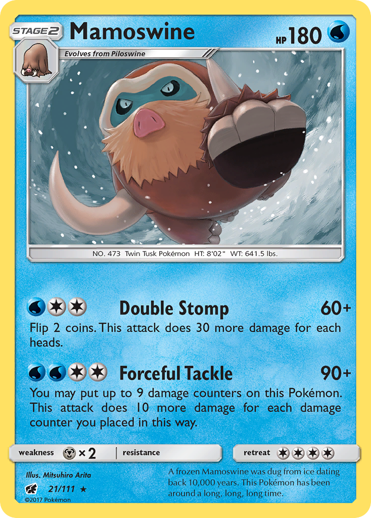 Mamoswine (21/111) [Sun & Moon: Crimson Invasion] | Black Swamp Games