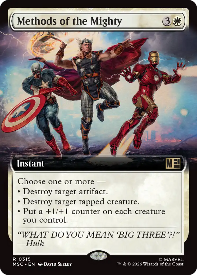 Methods of the Mighty (Extended Art) [Marvel Super Heroes Commander] | Black Swamp Games