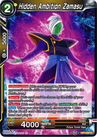 Hidden Ambition Zamasu (BT7-093) [Assault of the Saiyans] | Black Swamp Games