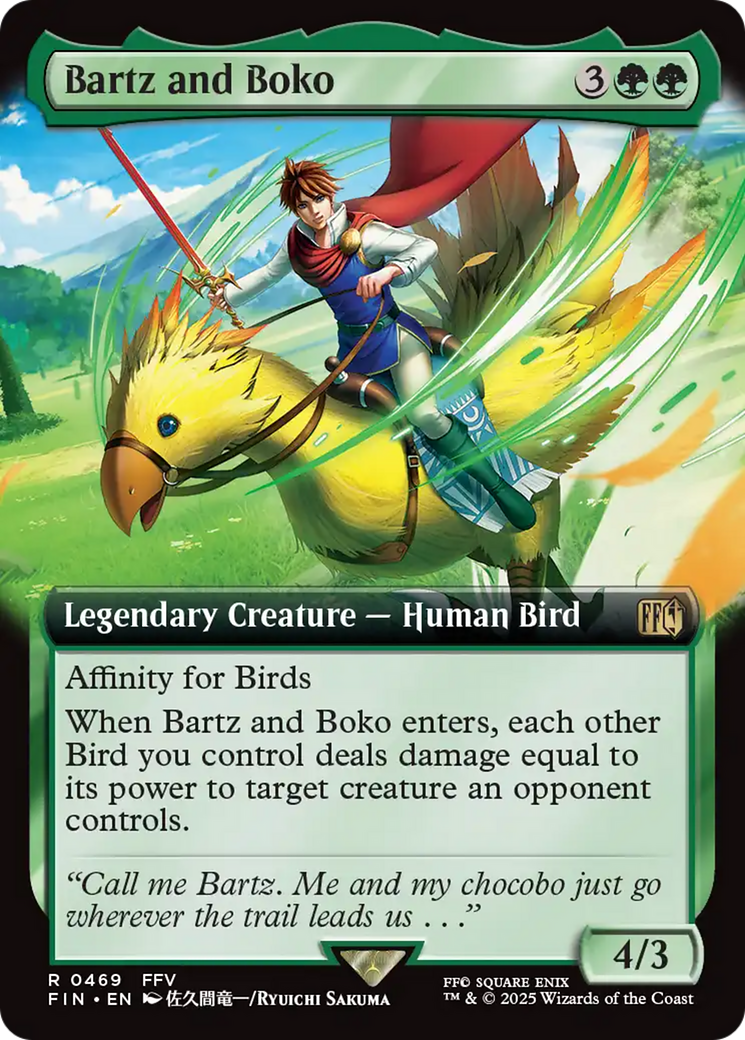 Bartz and Boko (Extended Art) [FINAL FANTASY] | Black Swamp Games