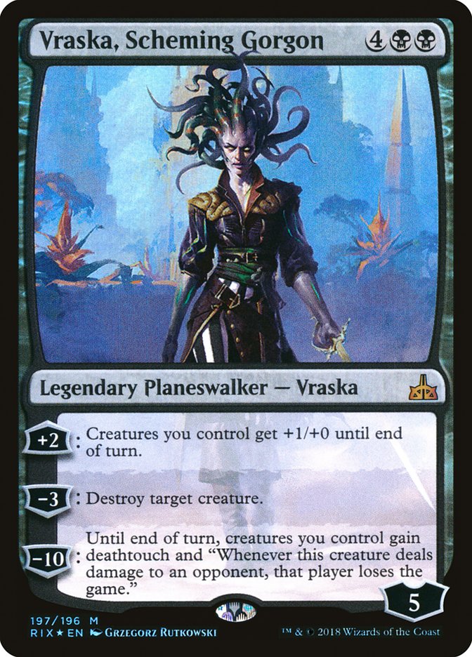 Vraska, Scheming Gorgon [Rivals of Ixalan] | Black Swamp Games