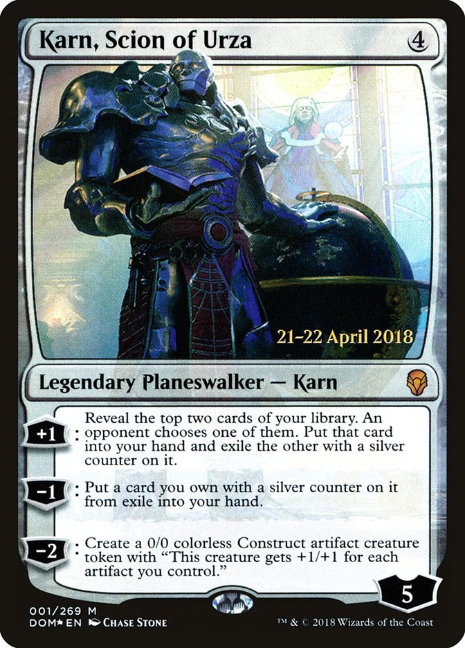 Karn, Scion of Urza [Dominaria Prerelease Promos] | Black Swamp Games