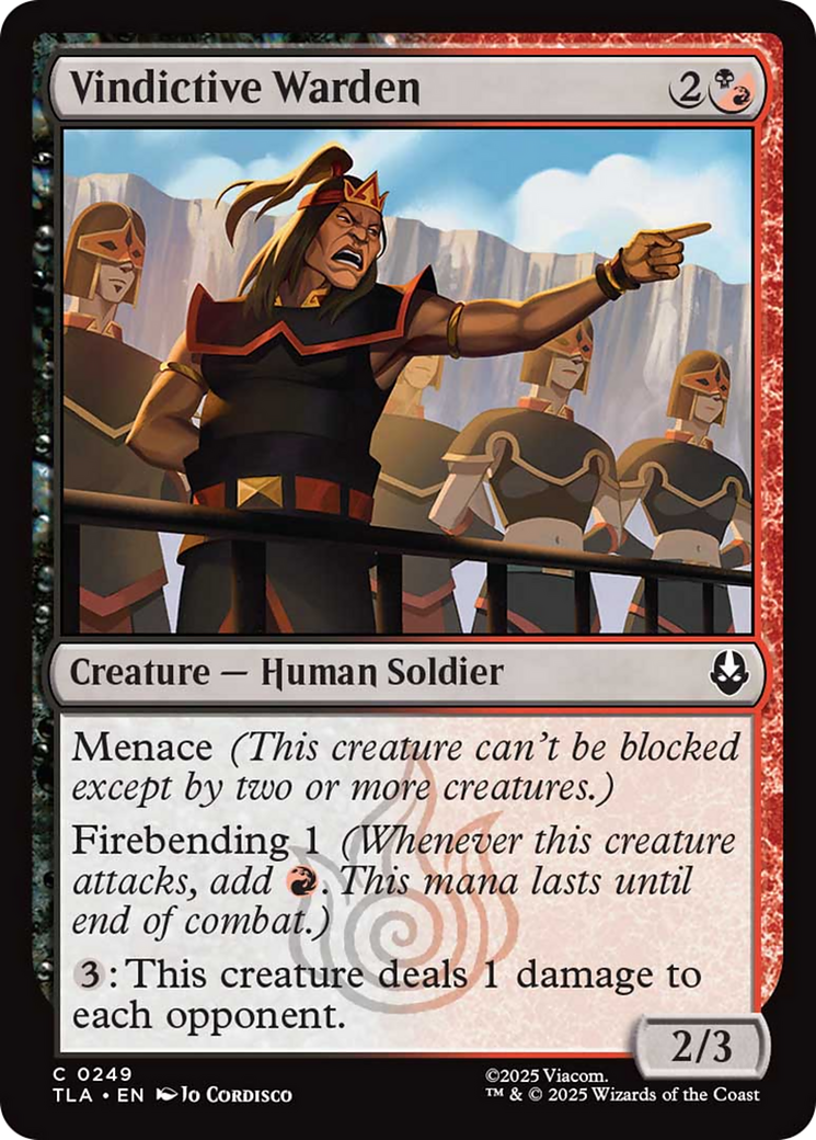 Vindictive Warden [Avatar: The Last Airbender] | Black Swamp Games