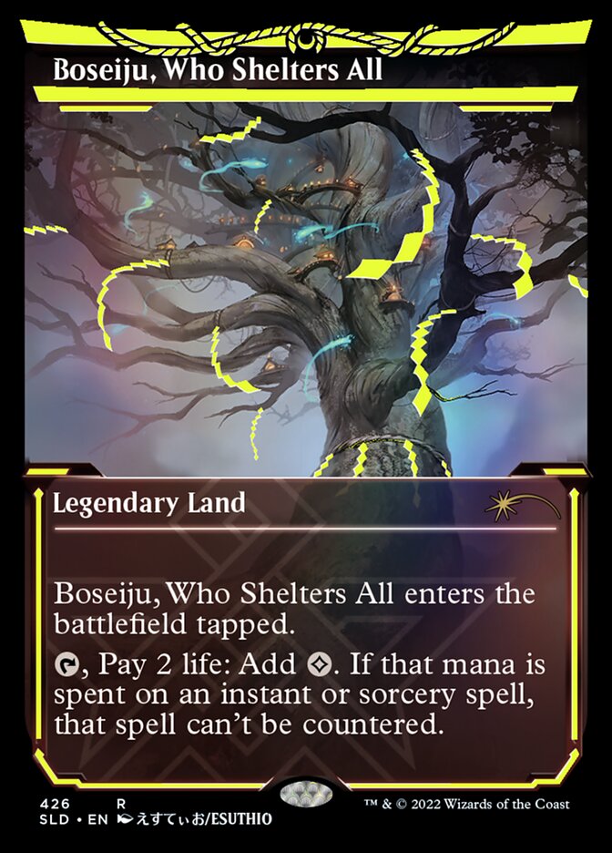 Boseiju, Who Shelters All (Neon Ink Yellow) [Secret Lair Drop Series] | Black Swamp Games