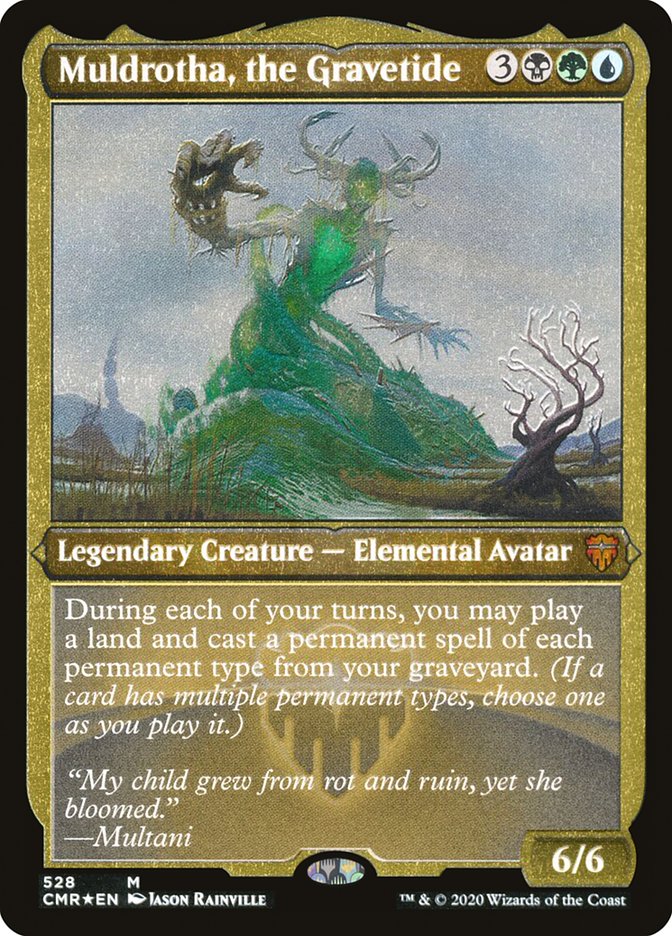 Muldrotha, the Gravetide (Etched) [Commander Legends] | Black Swamp Games