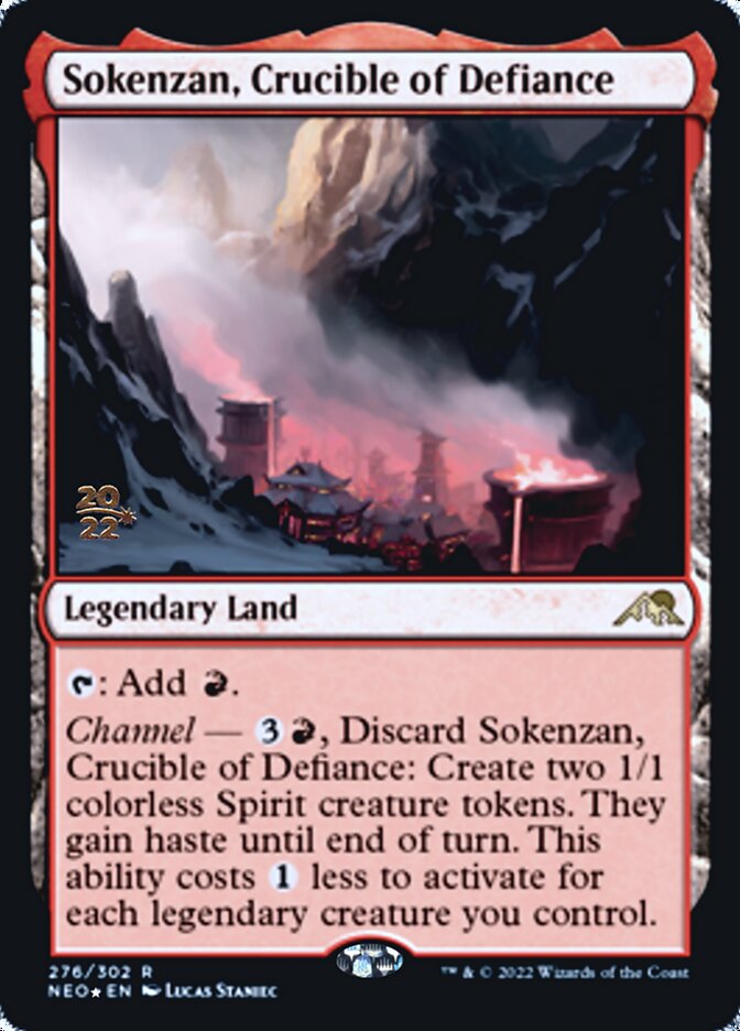 Sokenzan, Crucible of Defiance [Kamigawa: Neon Dynasty Prerelease Promos] | Black Swamp Games