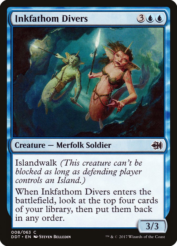 Inkfathom Divers [Duel Decks: Merfolk vs. Goblins] | Black Swamp Games