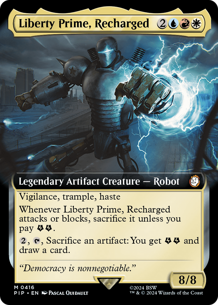 Liberty Prime, Recharged (Extended Art) [Fallout] | Black Swamp Games