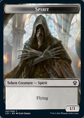 Zombie // Spirit Double-Sided Token [Commander 2021 Tokens] | Black Swamp Games