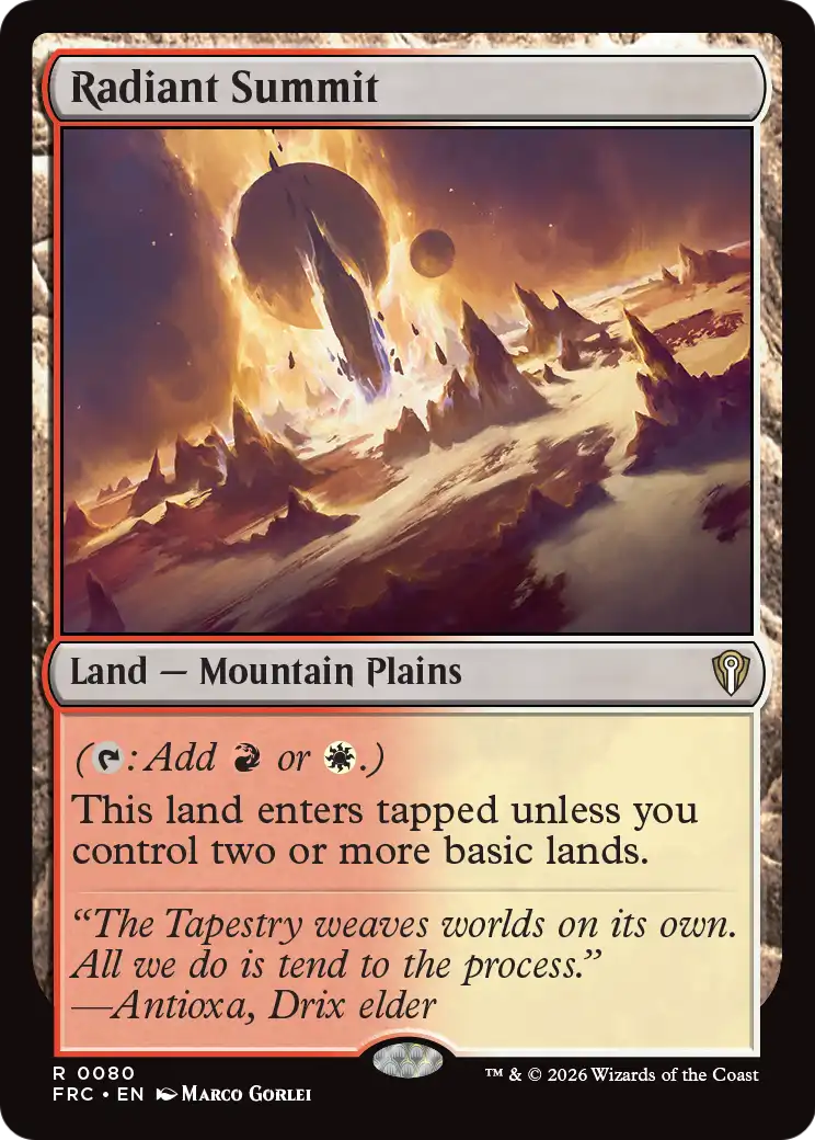 Radiant Summit [Reality Fracture Commander] | Black Swamp Games