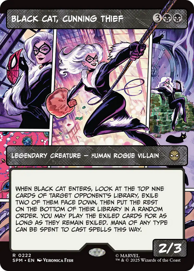 Black Cat, Cunning Thief (Borderless) [Marvel's Spider-Man] | Black Swamp Games