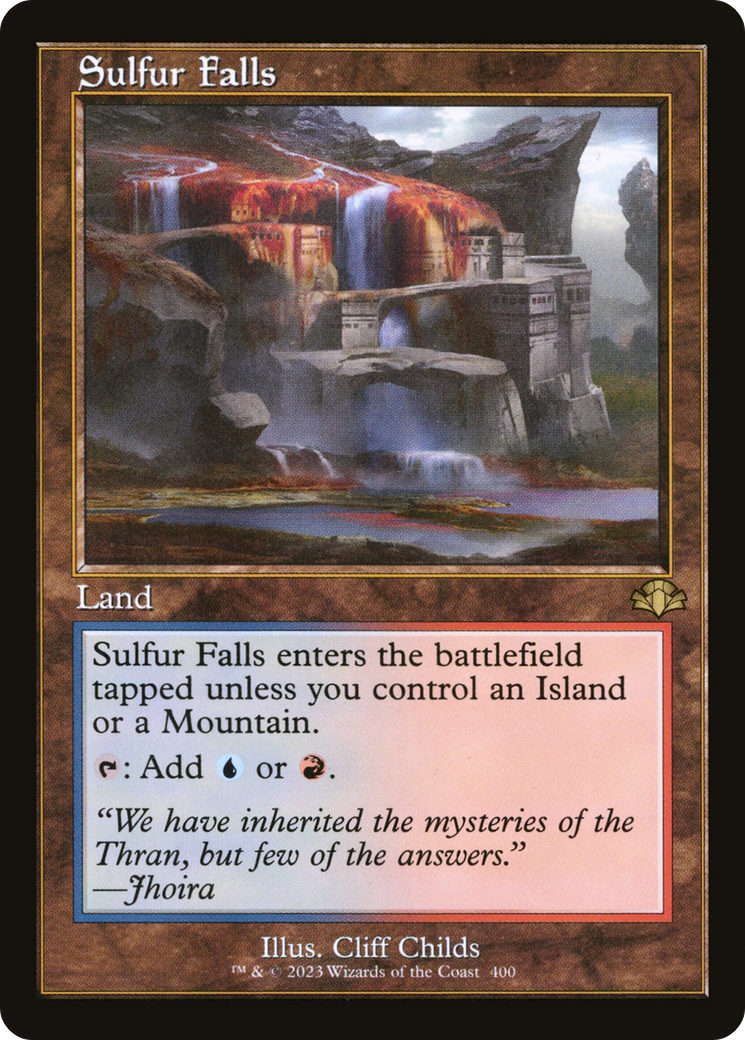 Sulfur Falls (Retro) [Dominaria Remastered] | Black Swamp Games