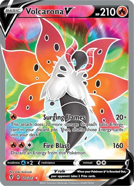 Volcarona V (170/203) [Sword & Shield: Evolving Skies] – Black Swamp Games