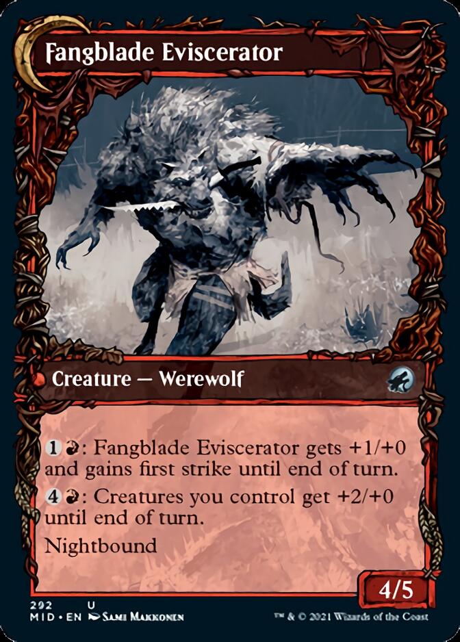 Fangblade Brigand // Fangblade Eviscerator (Showcase Equinox) [Innistrad: Midnight Hunt] | Black Swamp Games