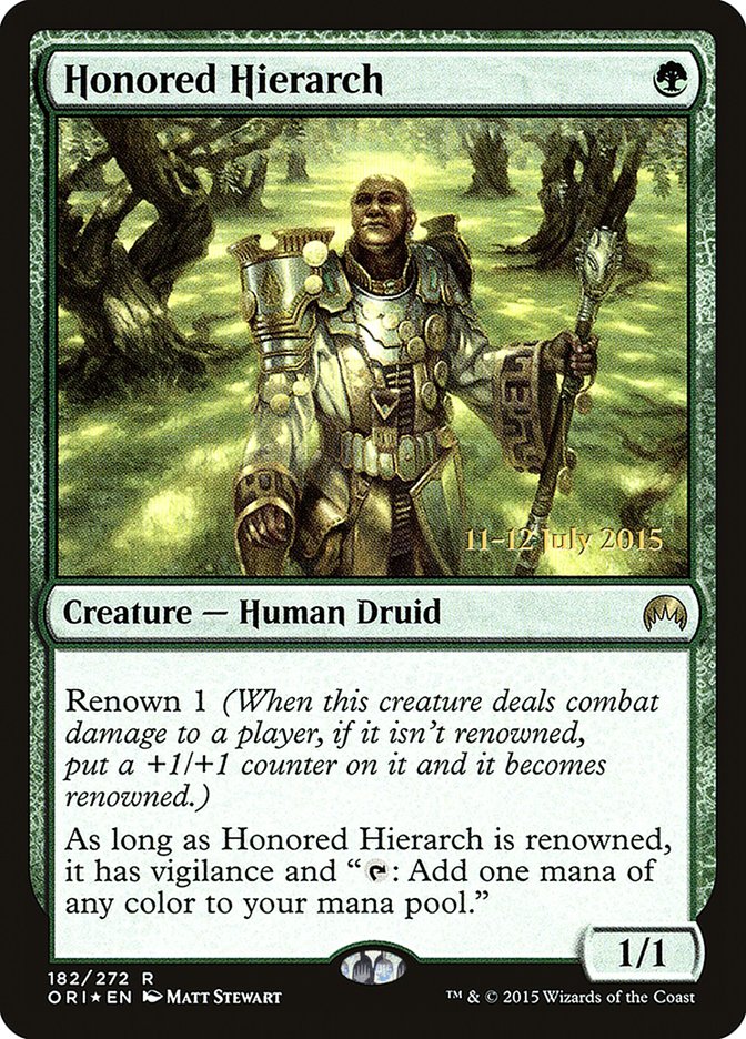 Honored Hierarch [Magic Origins Prerelease Promos] | Black Swamp Games