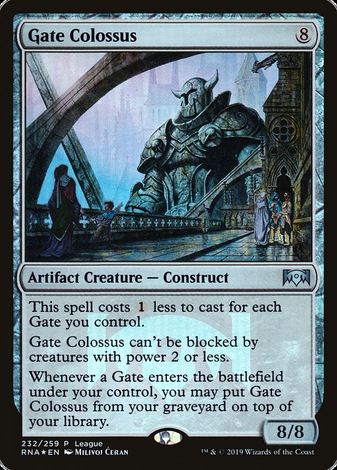 Gate Colossus (League) [Ravnica Allegiance Promos] | Black Swamp Games