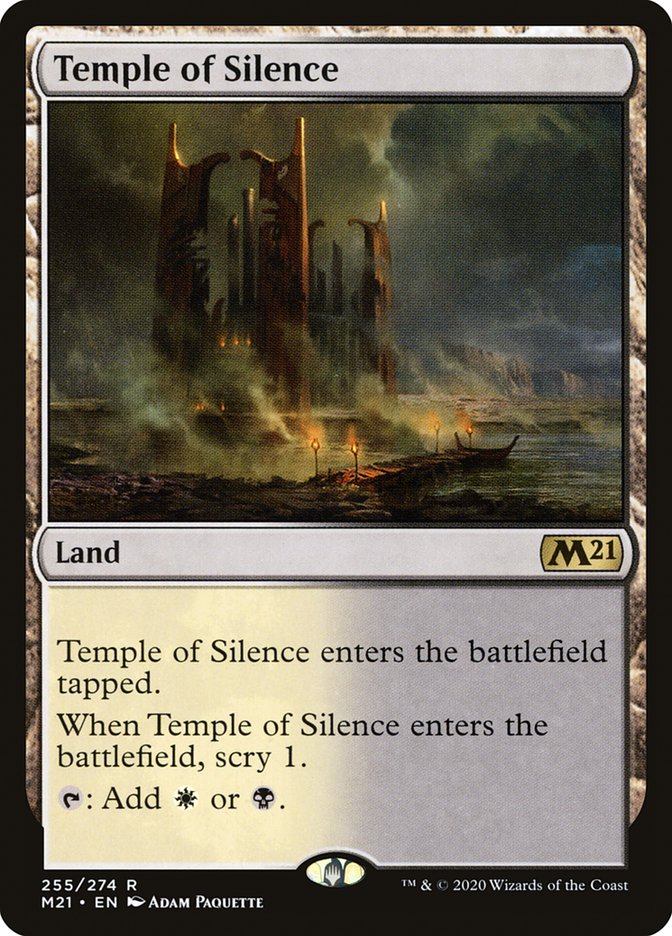 Temple of Silence [Core Set 2021] | Black Swamp Games