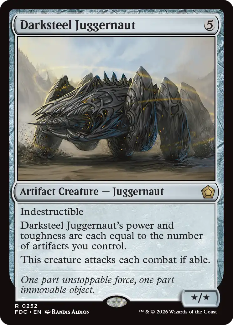 Darksteel Juggernaut [Foundations Commander] | Black Swamp Games