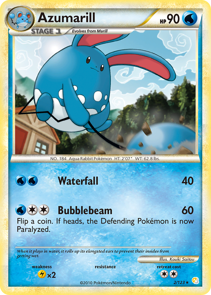 Azumarill (2/123) [HeartGold & SoulSilver: Base Set] | Black Swamp Games