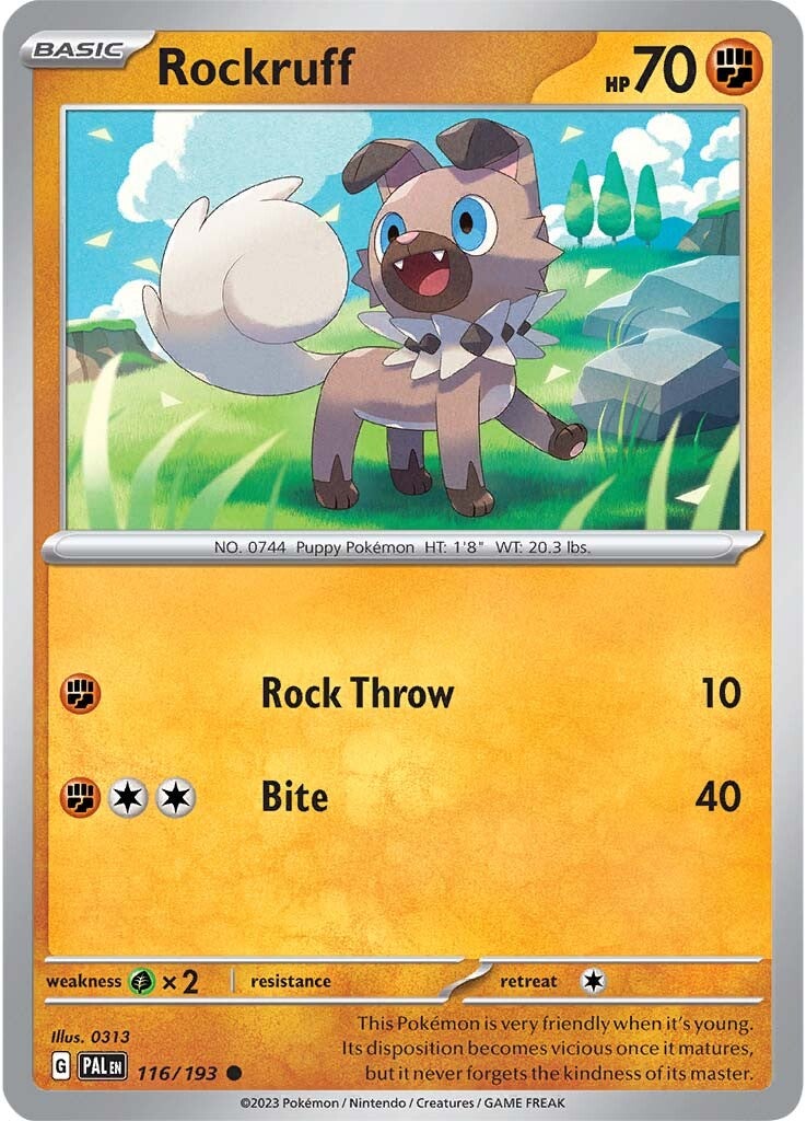 Rockruff (116/193) [Scarlet & Violet: Paldea Evolved] | Black Swamp Games