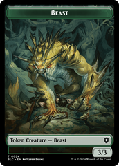 Beast (024) // Treasure Double-Sided Token [Bloomburrow Commander Tokens] | Black Swamp Games