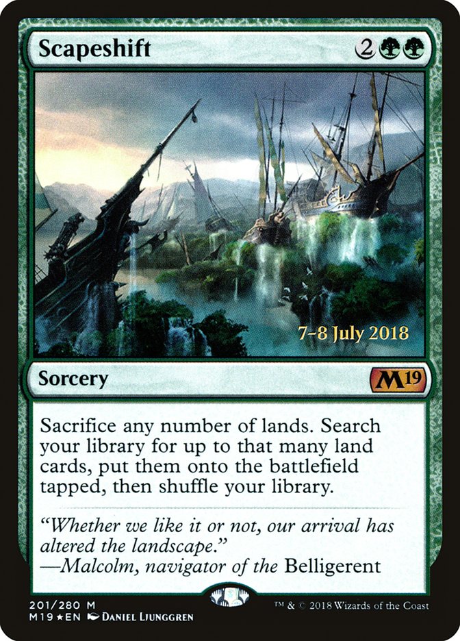 Scapeshift [Core Set 2019 Prerelease Promos] | Black Swamp Games