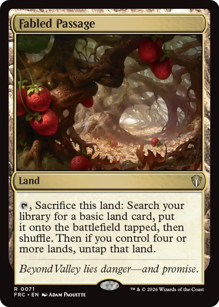 Fabled Passage [Reality Fracture Commander] | Black Swamp Games