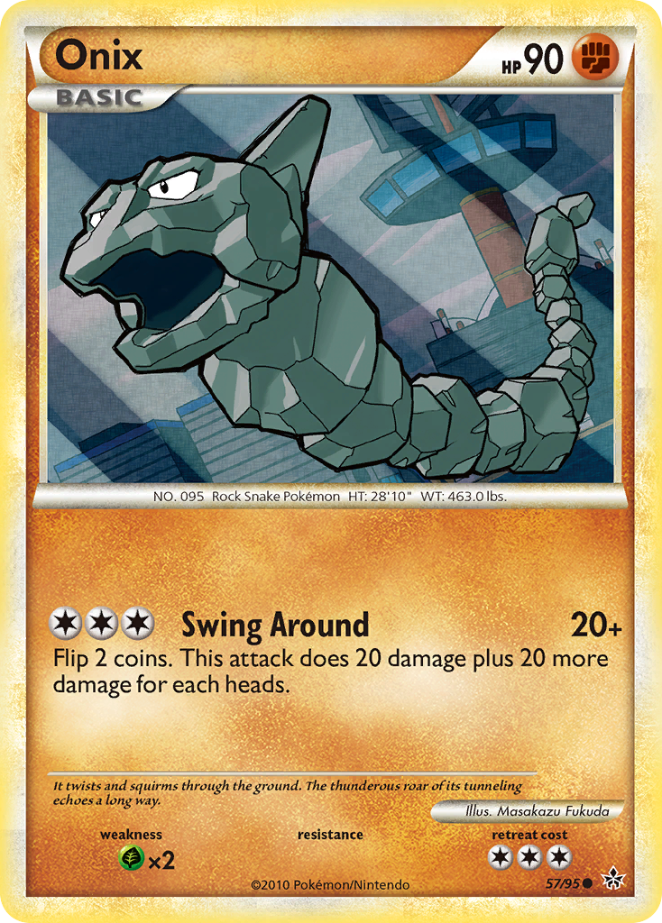 Onix (57/95) [HeartGold & SoulSilver: Unleashed] | Black Swamp Games