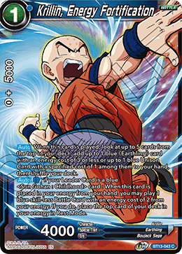 Krillin, Energy Fortification (Common) (BT13-043) [Supreme Rivalry] | Black Swamp Games