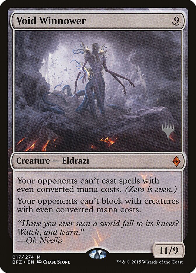 Void Winnower (Promo Pack) [Battle for Zendikar Promos] | Black Swamp Games