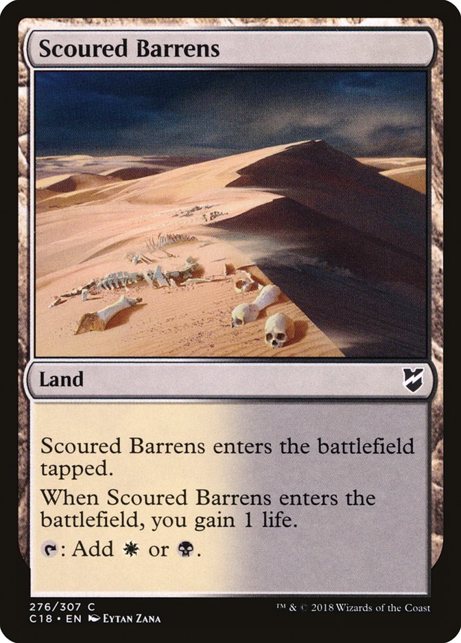 Scoured Barrens [Commander 2018] | Black Swamp Games
